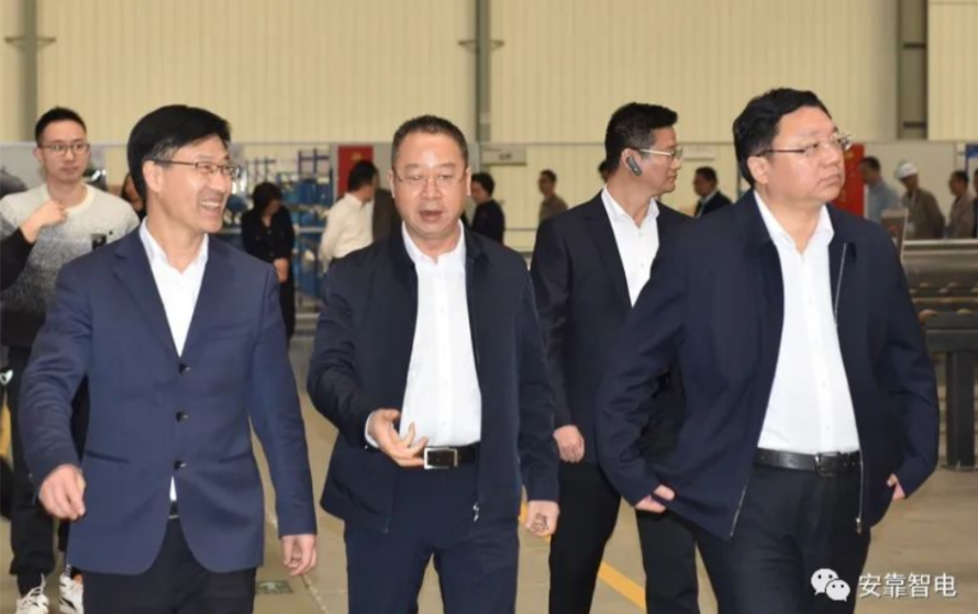 海陵區(qū)黨政代表團(tuán)考察安靠智電
